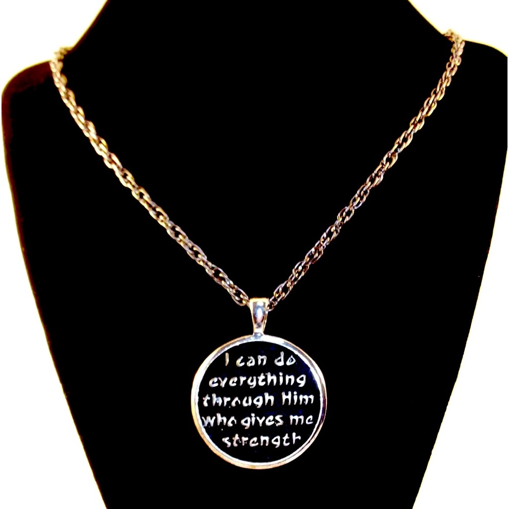 PHILIPPIANS 4:13 Handwoven Necklace
